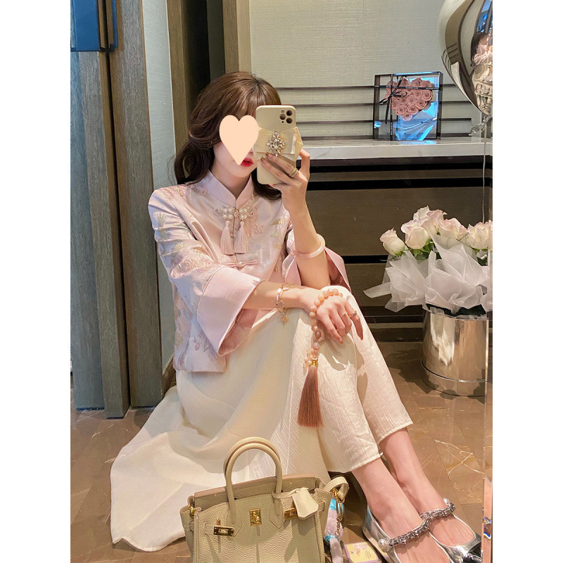 棉香约高级感国风女装新中式上衣2025春秋新款外套女新中式汉服|undefined
