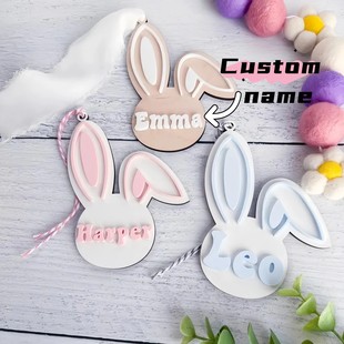 Customized Acrylic Crafts Spring Decorations Rabbit Decoration Pendants American Country Decoration Pieces