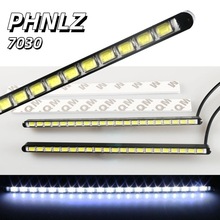 现货跨境直供新款汽车日行灯COB 7030 防水高亮度低耗电 无损安装