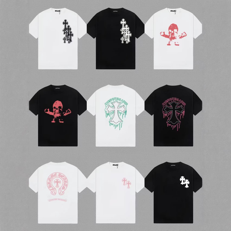 High-End Version 26Ss Chrome Hearts Short-Sleeve T-Shirt, Popular Chrome Hearts Horseshoe Print, Pure Cotton, Loose Fit Short-Sleeve High-End Version 26Ss Chrome Hearts Short-Sleeve T-Shirt, Popular Chrome Hearts Horseshoe Print, Pure Cotton, Loose Fit Short-Sleeve