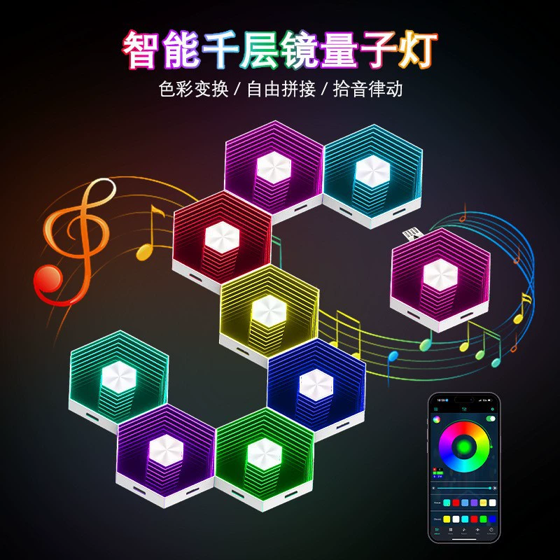 Настольная полимерно-светодиодная напольная лампа RGBW атмосферная минималистичная (141 см), пульт на 52 клавиш, Bluetooth/Wi‑Fi поддержки