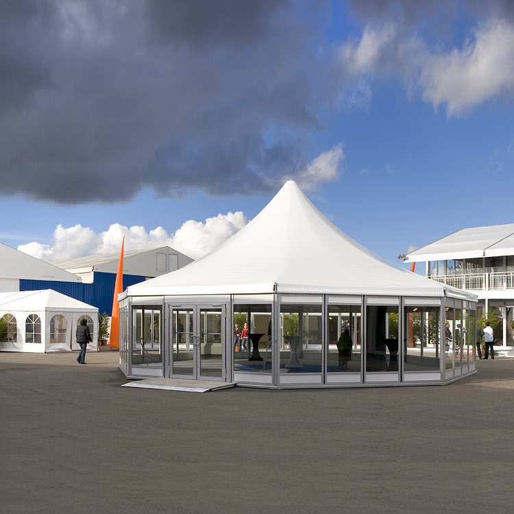 实力厂家直销欧式帐篷 多边形篷房 玻璃墙体铝合金帐篷