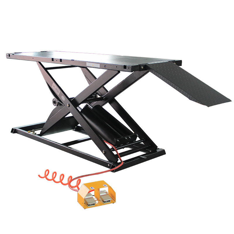 El banco de trabajo de la elevación de la motocicleta ensanchó el tipo plataforma de elevación hidráulica