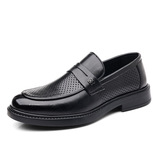 Летние туфли для кожаной обуви для отдыха, лоферы в английском стиле, в британском стиле, в корейском стиле