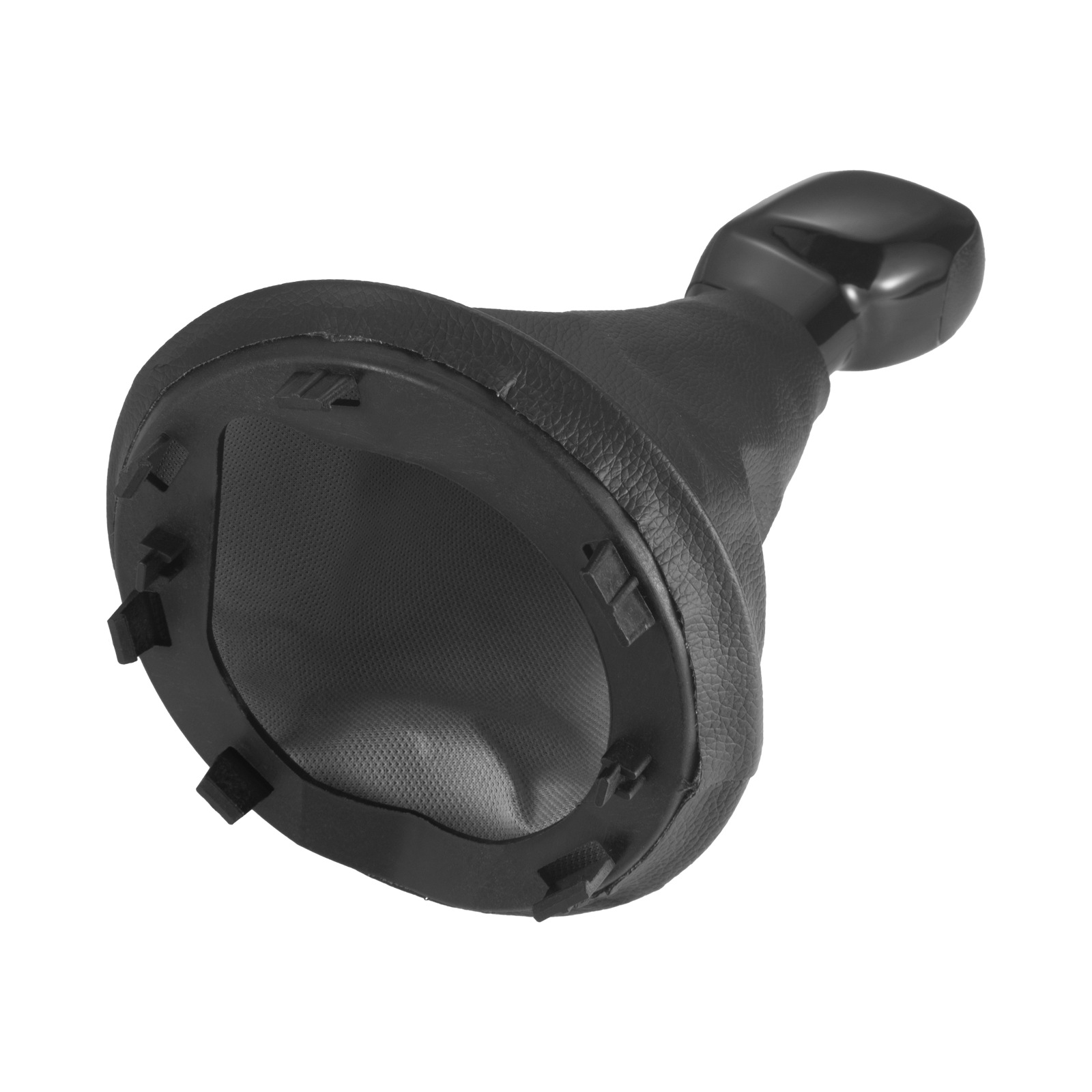Applicable to Peugeot and Citroen car gear shift knobs, this is a one-piece dust cover for the gear shift head, available in black, and serves as a replacement gear shift knob accessory