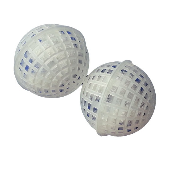 载体悬浮球生物填料 多孔生化悬浮球生物除臭活性炭填料100mm价格