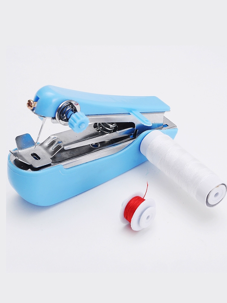 ✅Home Small Sewing Machine Portable Manual Mini Handheld Simple Clothes Tailor Machine 15