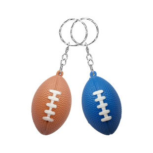 Cross-Border Pu Foam Simulated Football Keychain Pendant Event American Football Pendant Toy with Printed Logo