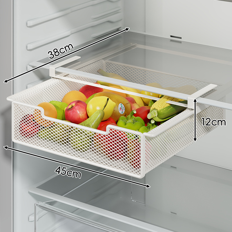 Caja Conservadora Tipo Cajón para Refrigerador, Almacenamiento y Drenaje, para Cocina