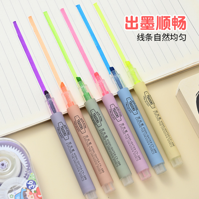 578 protector de ojos oblicuo 6 resaltadores en caja