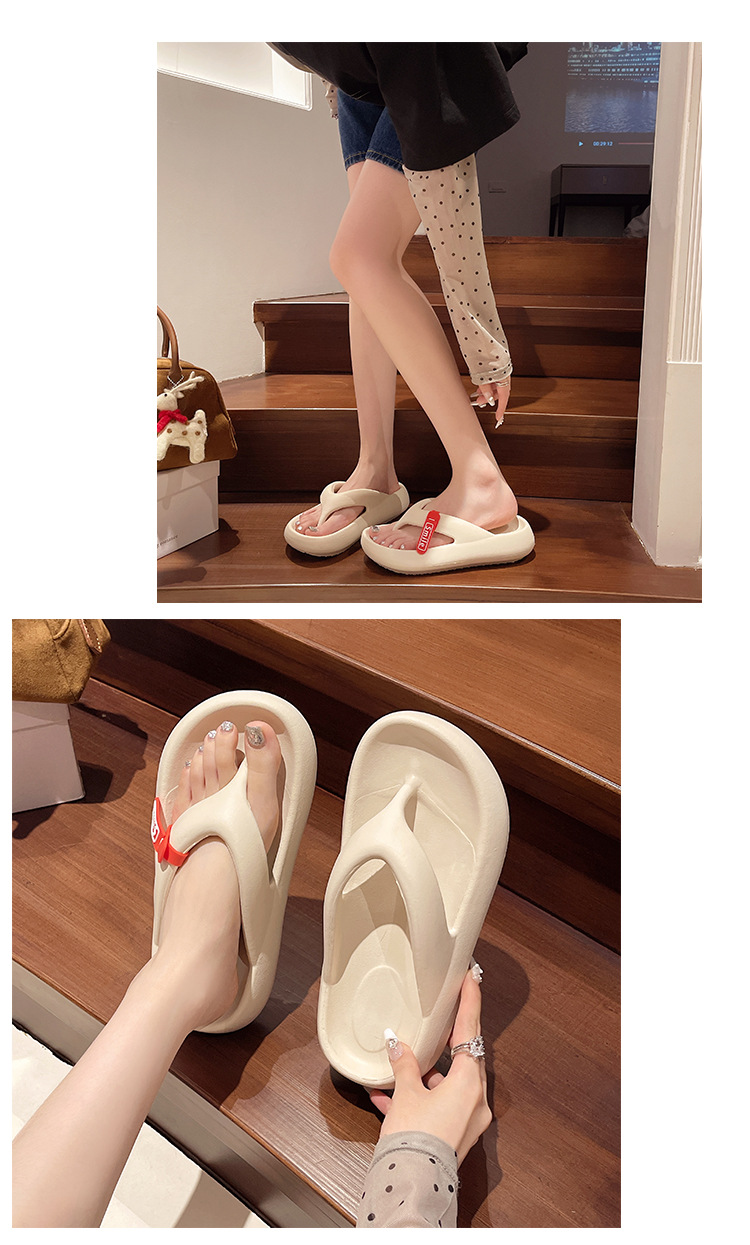 Women's Korean Style Non-slip Platform Flip Flops Casual Sandals_voghion.com