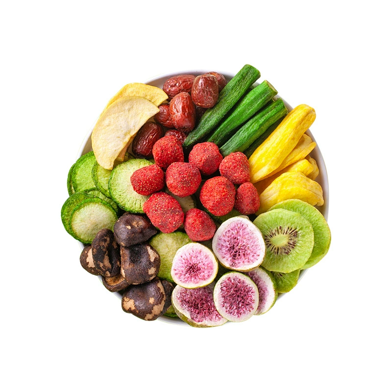 Fruit and vegetable crisps, comprehensive dried vegetables, single-pack dried fruit crisps, dehydrated ready-to-eat strawberries, figs, new year snacks