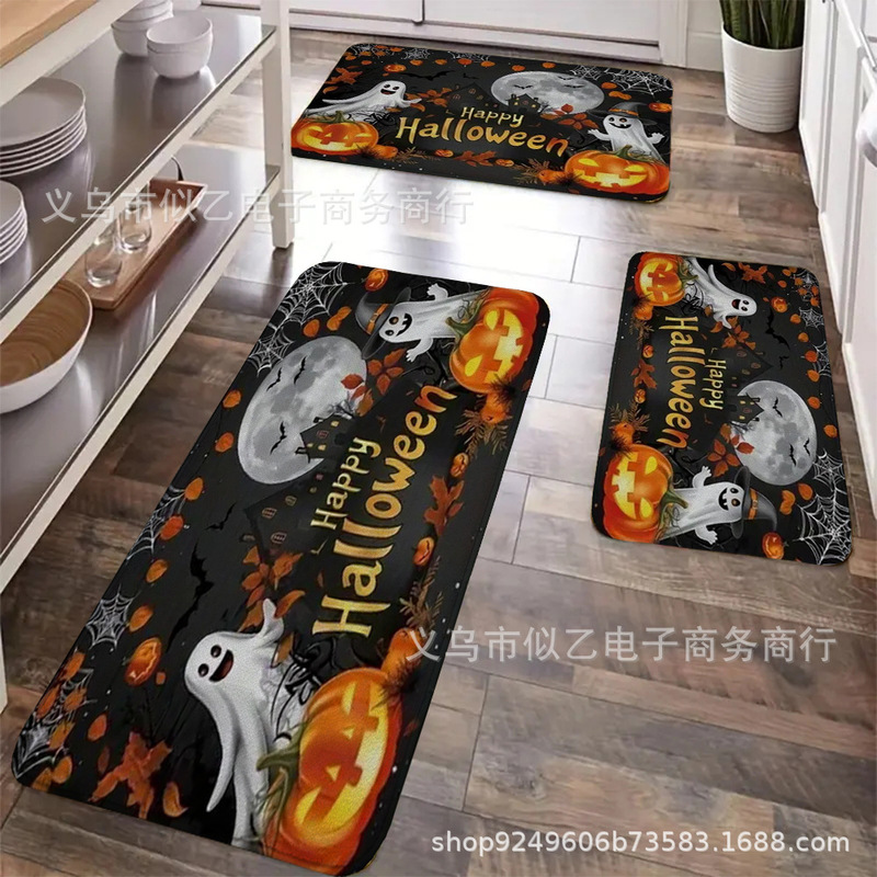 新しいクロスボーダー直接供給ハロウィン厚みのある1cmフランネルフロアマット卸売ホーム雰囲気アレンジメントはJITで発送できます|undefined