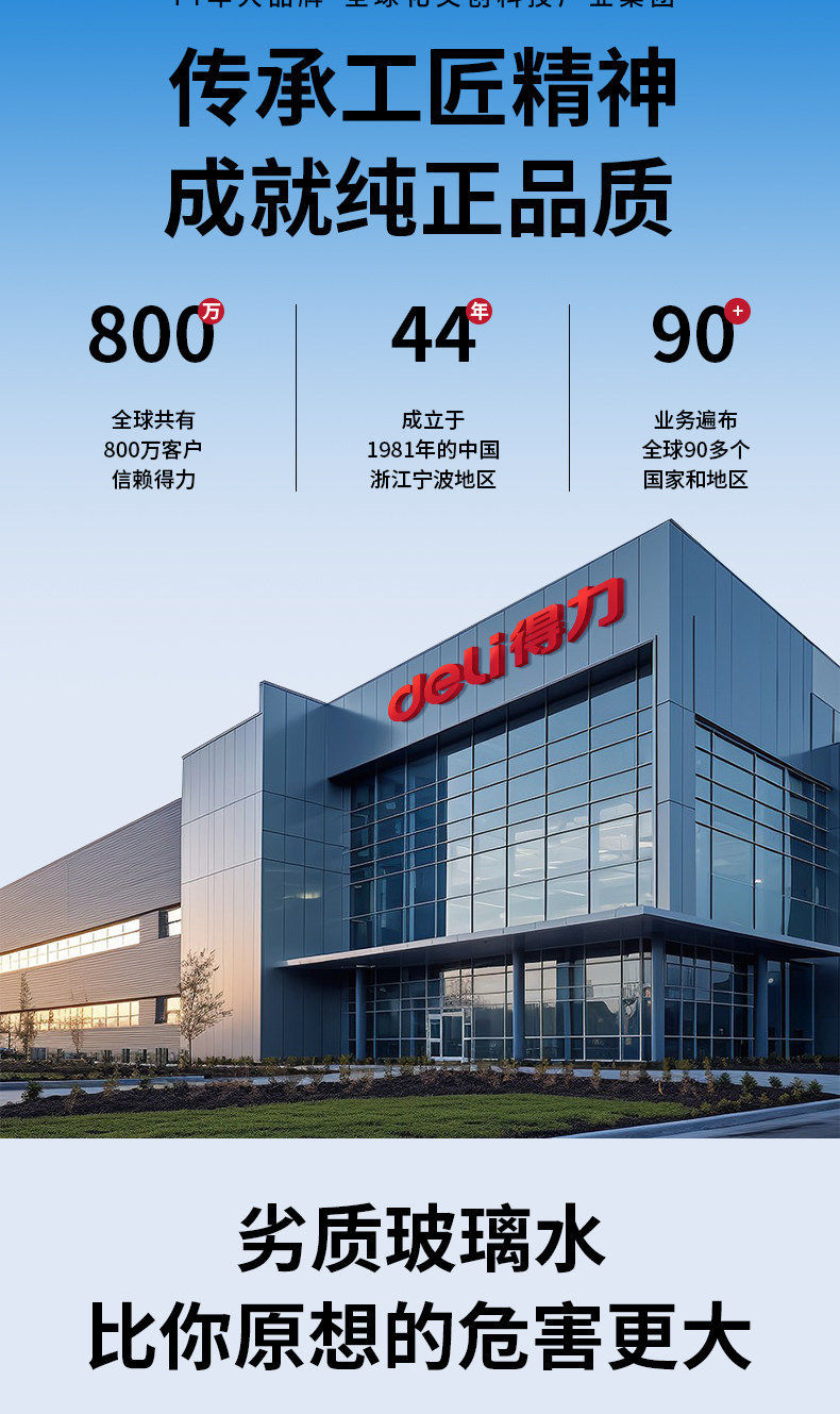Deli Powerful Glass Cleaner for Cars, Anti-Freeze and Oil Film Remover, Resistant to -40 Degrees ℃ All-Season Wiper Fluid Manufacturer Wholesale