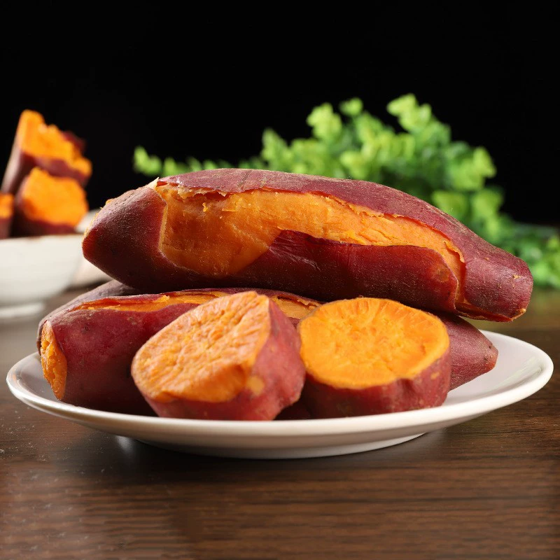 [Sandy Sweet Potato] Супер Сладкий Сахар Сердце Сладкий Картофель Большой Лист Красный Порошок Клейкий Сладкий Свежий Сейчас Копать Ганьан Красный Мед Картофель Оптом