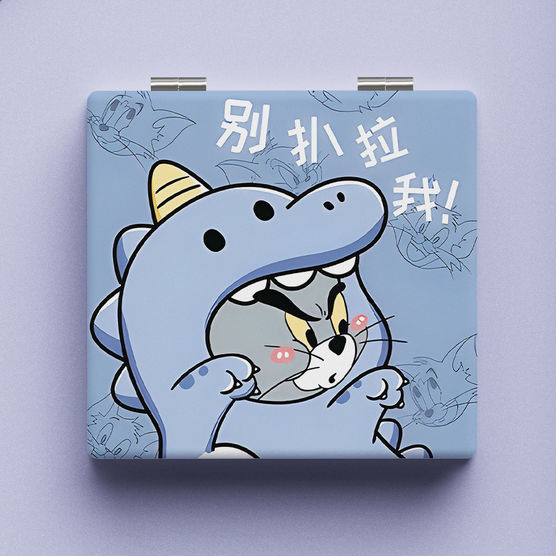 Lindo espejo pequeño Sanrio Kulomi espejo de maquillaje portátil de alto valor espejo de maquillaje portátil dormitorio de estudiantes espejo de maquillaje plegable