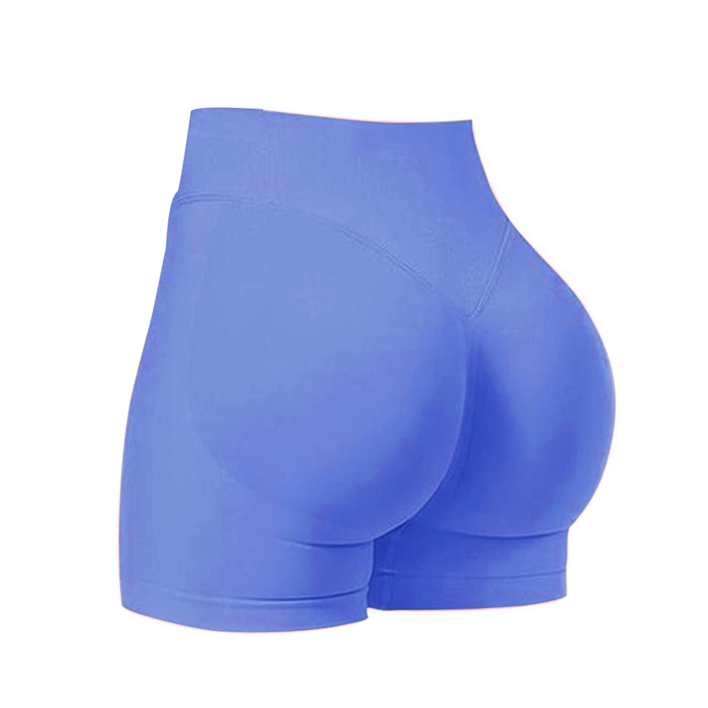 Cross-border sin costura alta cintura alta hips mel mel桃 hips al aire libre tres puntos pantalones cortos para correr y ejercicios de fitness pantalones cortos de yoga