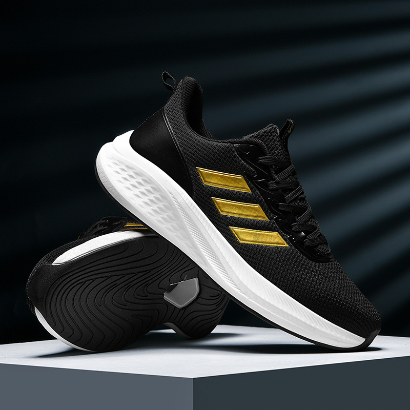 2026 pareja de malla transpirable zapatos de carrera casuales Putian tres barras placa de carbono al aire libre zapatillas deportivas ligeras resistentes al desgaste hombre
