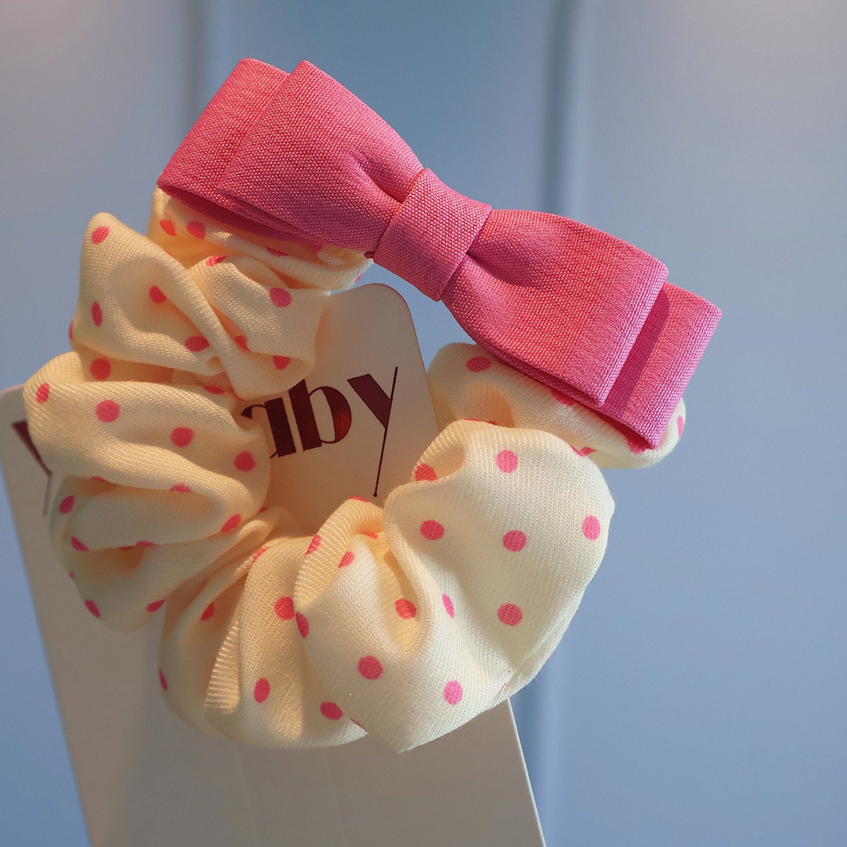 Children's cute bow small intestine hair band high elasticity hair…