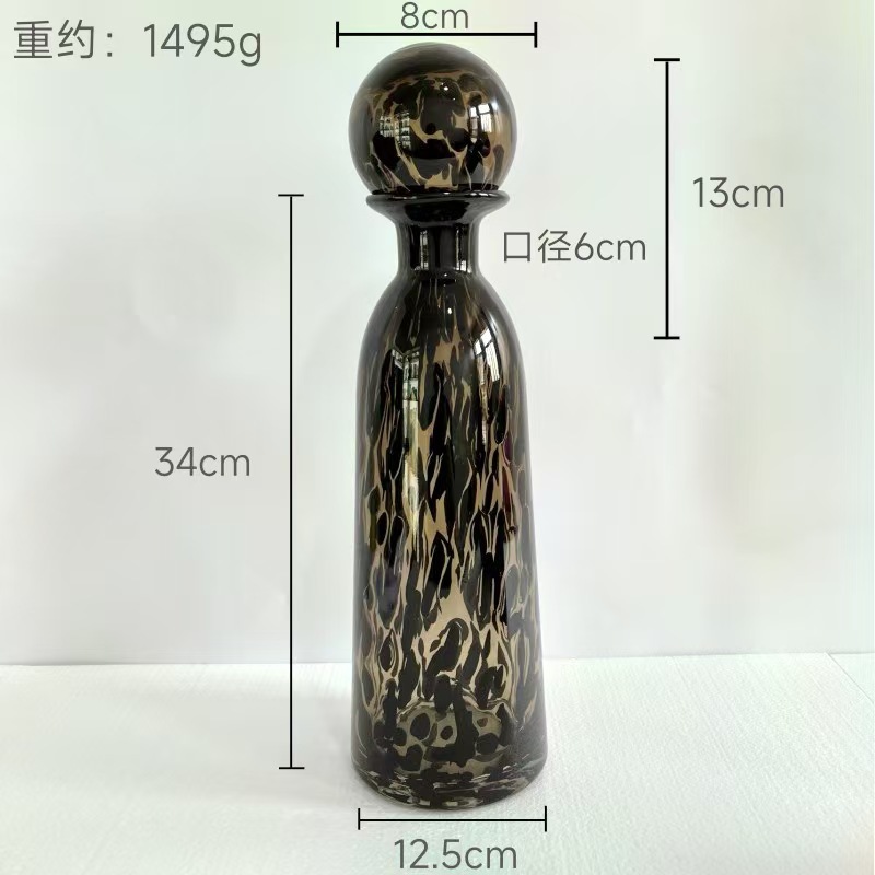 ZG1343-표범 다크 브라운