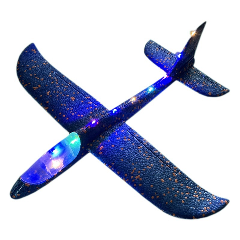 Avión de espuma pistola emisor de luz juguete catapulta avión pistola al aire libre personal Vacaciones para niños modelo de DIY aeronave modelo pequeño