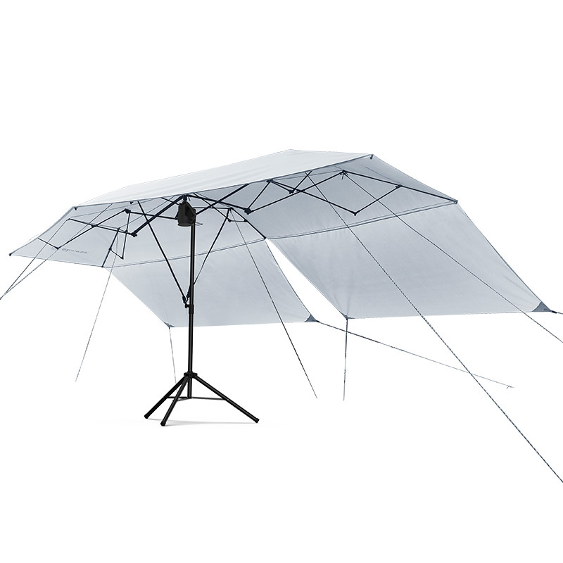 Kein Aufstellen eines Baldachinzeltes nötig, multifunktionale, zusammenklappbare Outdoor-Campingausrüstung, komplettes Set aus Sonnenschutz und Sonnenschirm, Picknick_voghion.com