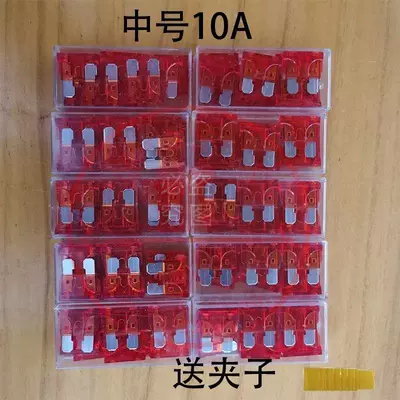 Other Electric Vehicle Accessories, Lithium Battery Fuse Insert - enhanced-version-100-pieces-medium-size-10a-comes-with-clip