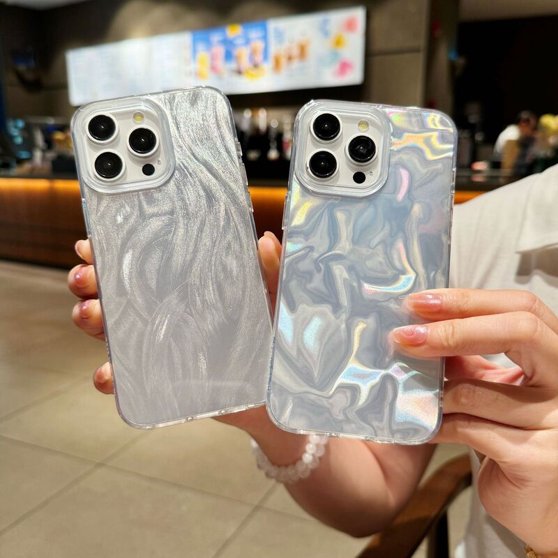 For iPhone16 Phone Case Drop-resistant Glow Printable Feather Yarn Apple 15Pro Max Protective Case Material For iPhone16 Phone Case Drop-resistant Glow Printable Feather Yarn Apple 15Pro Max Protective Case Material