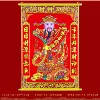 [3956-30小号金箔拉联财神-挂联（32*49cm）]