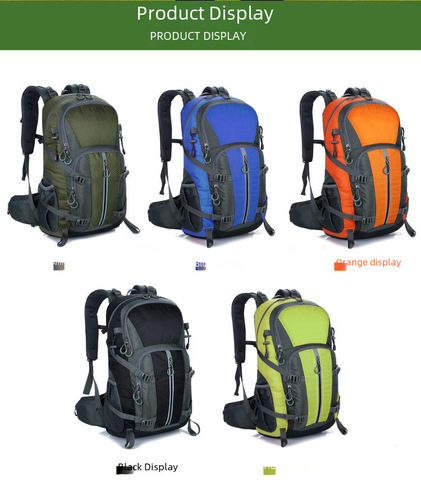 Water-repellent outdoor mountaineering bag, hiking backpack, large-capacity load-reducing spine-protecting sports backpack