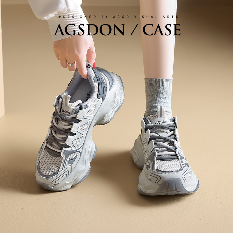 Zapatos Deportivos Augusden para Mujer, Invierno 2025, Nueva Moda, Suela Gruesa, Plataforma, Casuales, a la Moda