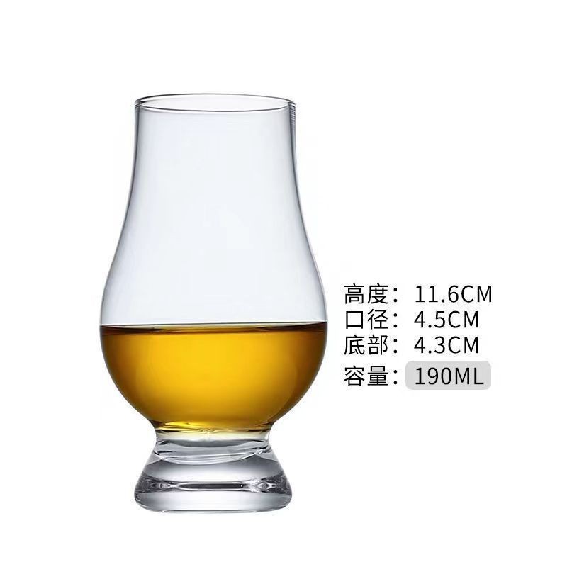 Crystal whisky tasting taza de olor de vidrio hecho a mano taza de whisky profesional puede imprimir LOGO