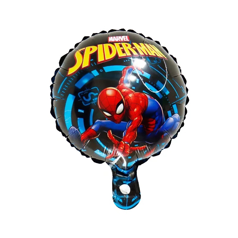 Nueva historieta Spider-Man globo de aluminio 10 pulgadas Spider-Man globo de aluminio fiesta de cumpleaños decoración globo