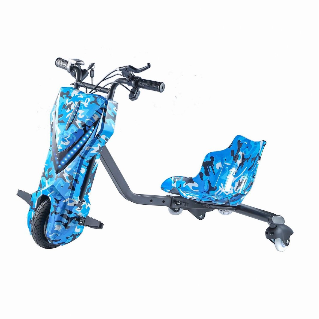 Selección estricta de triciclos eléctricos a la deriva para adultos V retráctil larga duración go-kart balanceo coche de batería