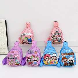 新款卡通单肩背包外贸幼儿园胸包时尚可爱背包男女童斜挎包零钱包