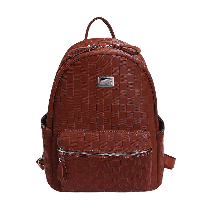 Mochila de moda coreana de mesa de ajedrez, mochila de viaje de gran capacidad para mujeres, 2026 nueva mochila universitaria