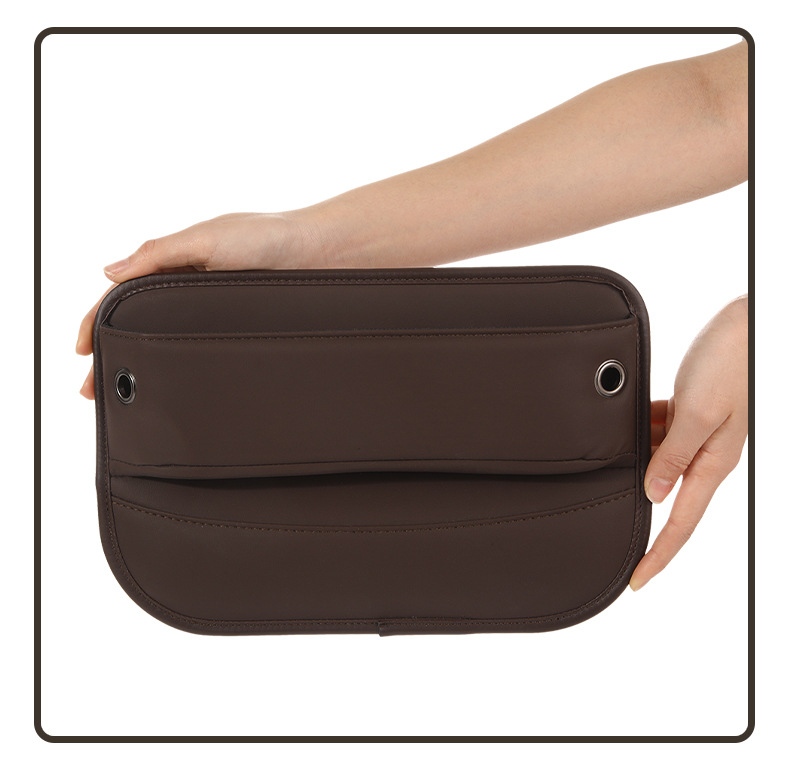 Car Seat Gap Leather Storage Box Car Interior Accessories Inline Car Bag Main and Passenger Gap Storage Box