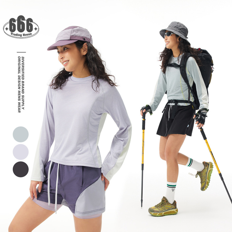 Special Clearance Sale, No Returns or Exchanges, Outdoor Trendy Breathable Quick-Dry Long-Sleeve T-Shirt for Men and Women, Sports Fitness Top V6245