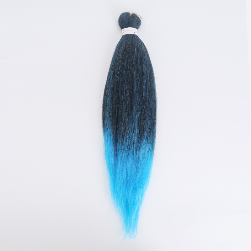 Trenzas grandes Ez, paquete de dos, flequillo exótico y moderno, cabello rizado de estilo exótico, peluca con flequillo completo