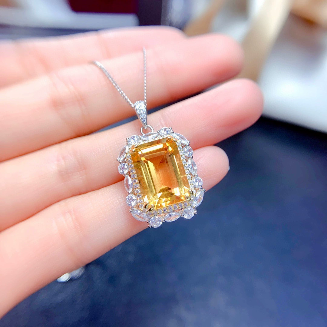 Органический набор, подвеска, gemstone для кольца, ожерелье, стиль лёгкая роскошь, для удачи