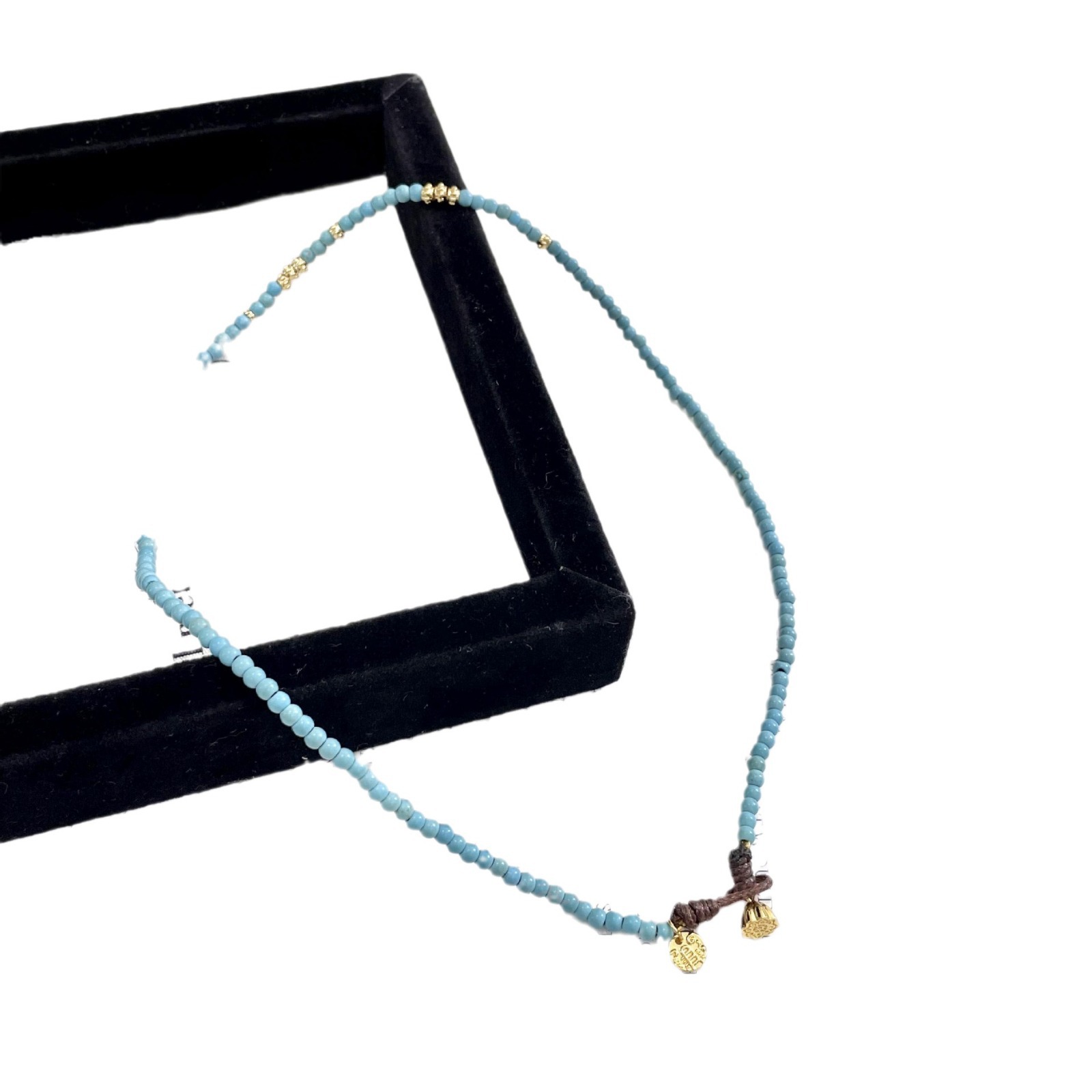 Collier perles turquoise style chinois élégant pour femme_voghion.com