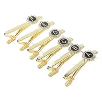 AliExpress Amazon Новый Круглый Алмазный Французский костюм с зажимом для галстука мужской 26 Английских Букв зажим для рубашки
