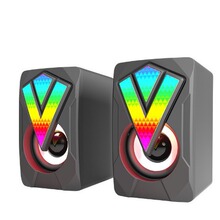 usb笔记本台式机对箱 电脑音箱RGB便携式 多媒体音响迷你低音炮