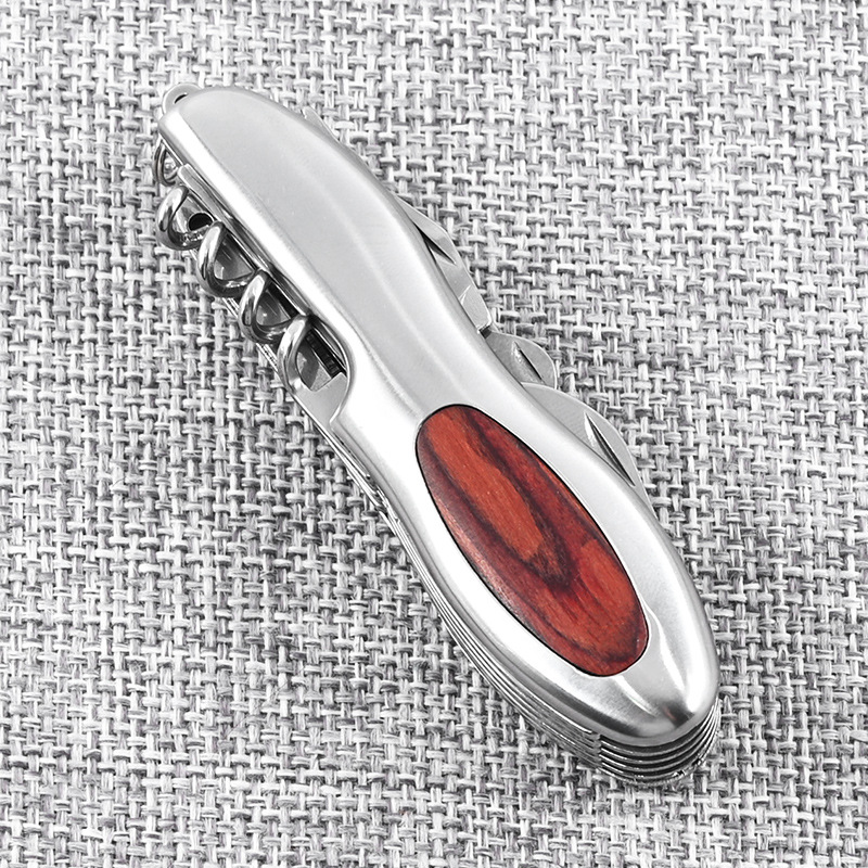 不锈钢11开折叠小刀 野营多用途随身折叠刀户外刀具礼品