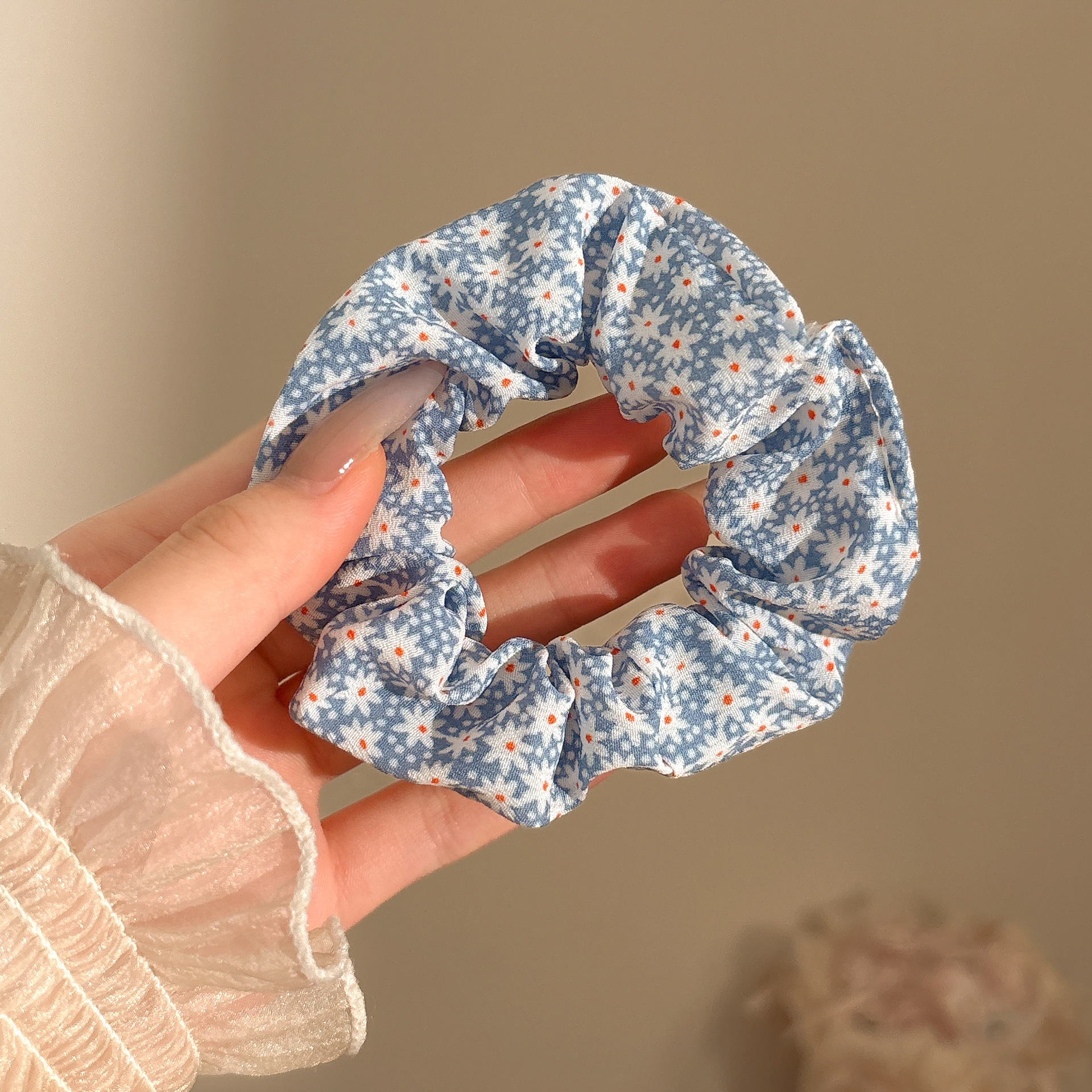 Anillo de cabello de intestino grande coreano para mujeres de alto nivel toallas cuadradas cuerdas de cabello de alta elasticidad y elásticas duraderas flojas flojas