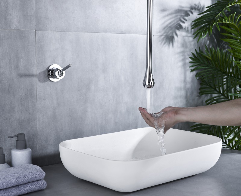 Kaiping Youjia Sanitary Ware Creative water Drop Ceiling Faucet, Suspended ceiling faucet, concealed column basin, suspended faucet 30593 undefined