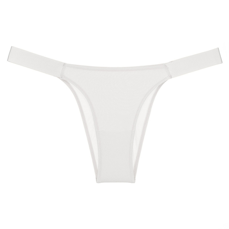 外国貿易の大きいブランドの新商品の女性の下着の純色のシルクの光の三角のズボンの低い腰のt字のズボンの版は尻の欧米のF008を包みます|undefined