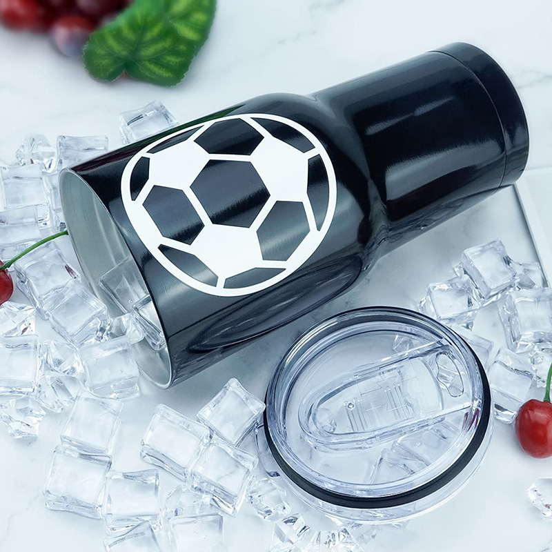 Comercio exterior transfronterizo taza de helado de coche 30oz taza de café doble 304 de acero inoxidable taza de aislamiento de cerveza de paja