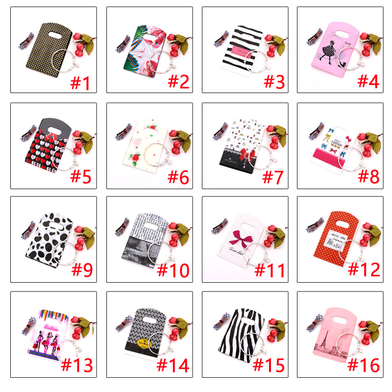 38g Weight Jewelry Packaging Bags Classification 45 Pieces Per Pack Quantity Holiday, Daily Occasion Plastic Material Heart Shape, Flower Pattern Casual, Simple Style Style Casual Simple Style Heart Shape Flower Plastic Jewelry Packaging Bags 4