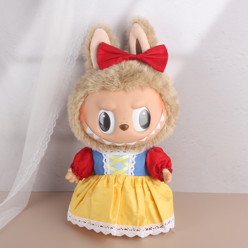 38cmラブブベビー服、ラブブぬいぐるみ服、ラブブ人形着替え、漢服スカートスーツ|undefined